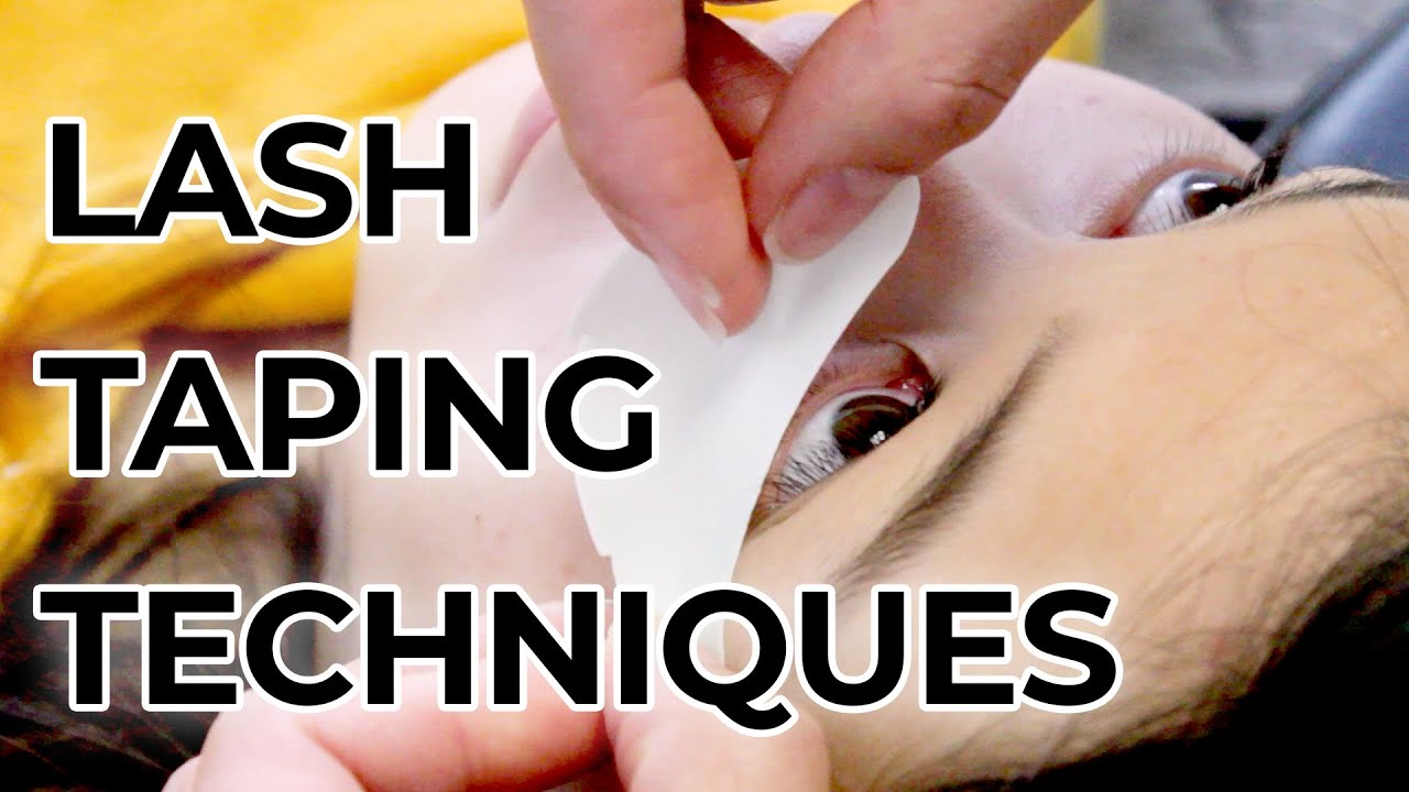 Lash Taping Techniques: How to Place Eye Pads and Tape